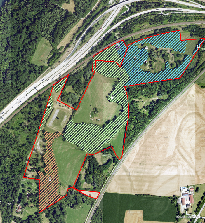 Kartierung der Bestandeseinheiten
